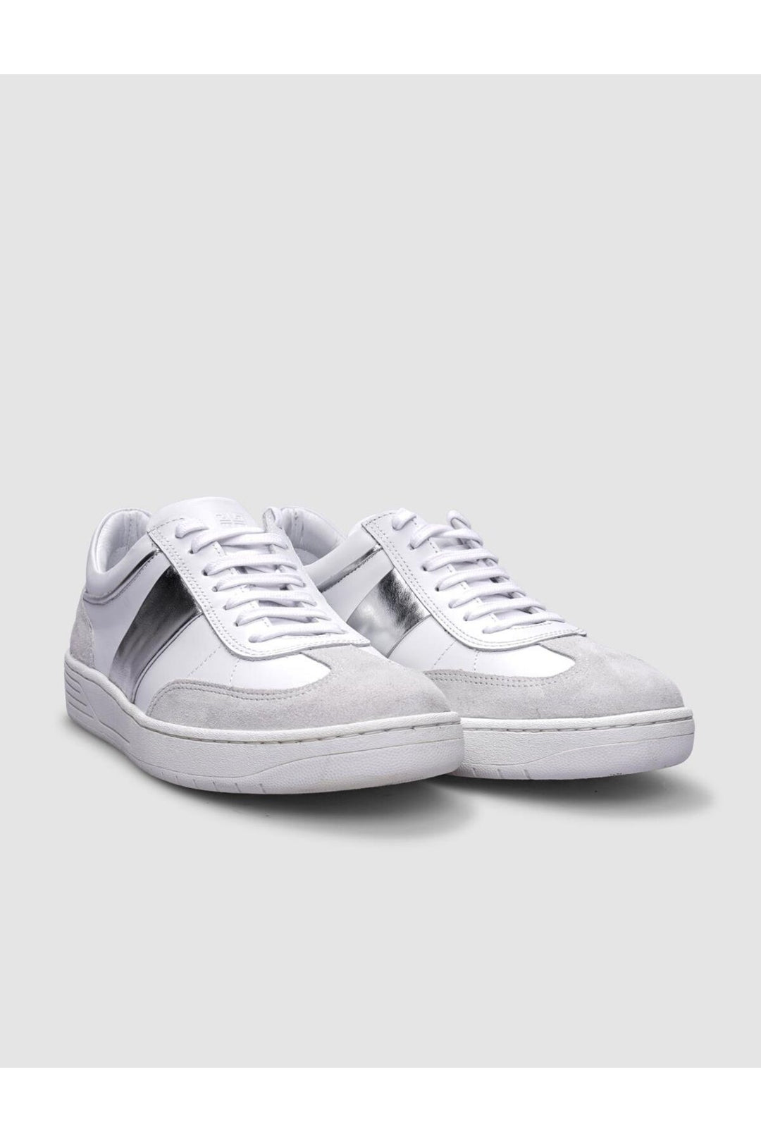 Cabani Shoes Chaussures de sport pour femmes en cuir véritable blanc à lacets 100% - Blanc