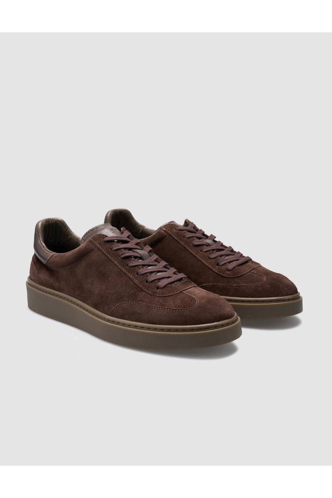 Cabani Shoes %100 Cuir véritable Chaussures de sport pour hommes en daim marron - Marron