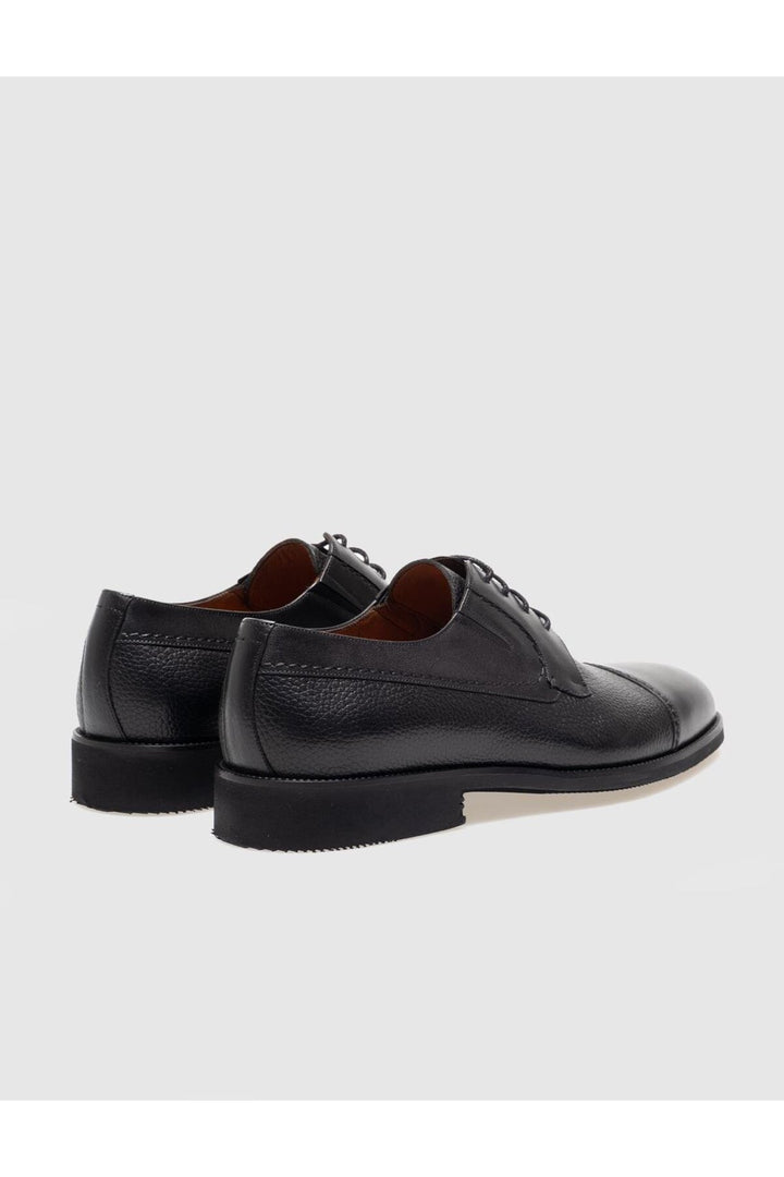 Cabani Shoes Chaussures classiques pour hommes en cuir véritable noires à lacets - Multicolore