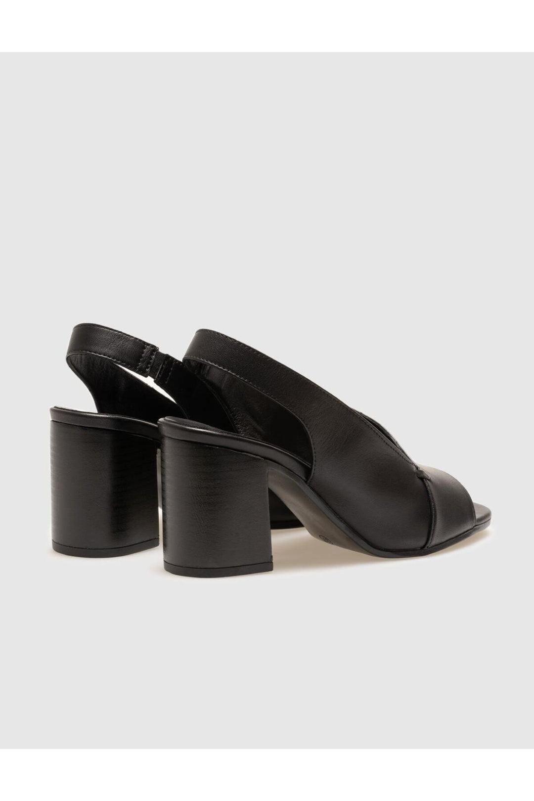 Cabani Shoes Chaussures à talons épais pour femmes en cuir véritable noires - Multicolore