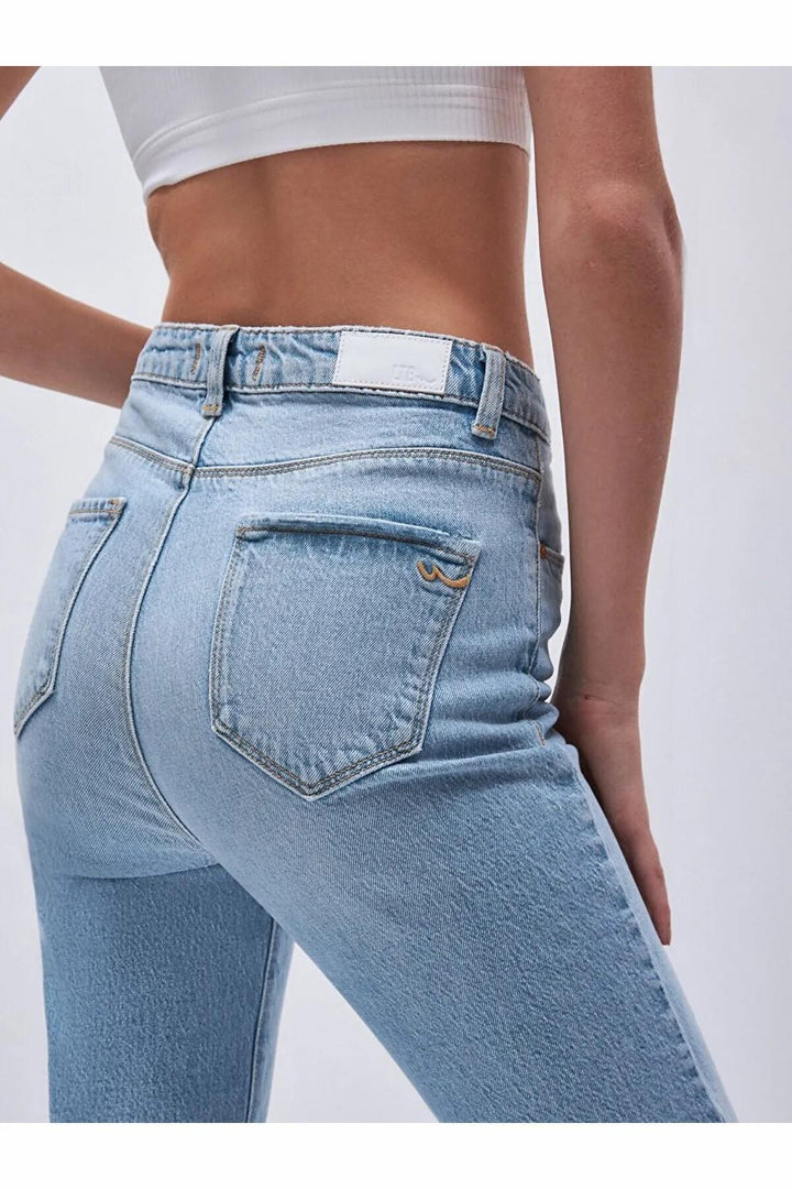 LTB Dores Vıole Wash Pantalon en Jean Femme - Clair Bleu_