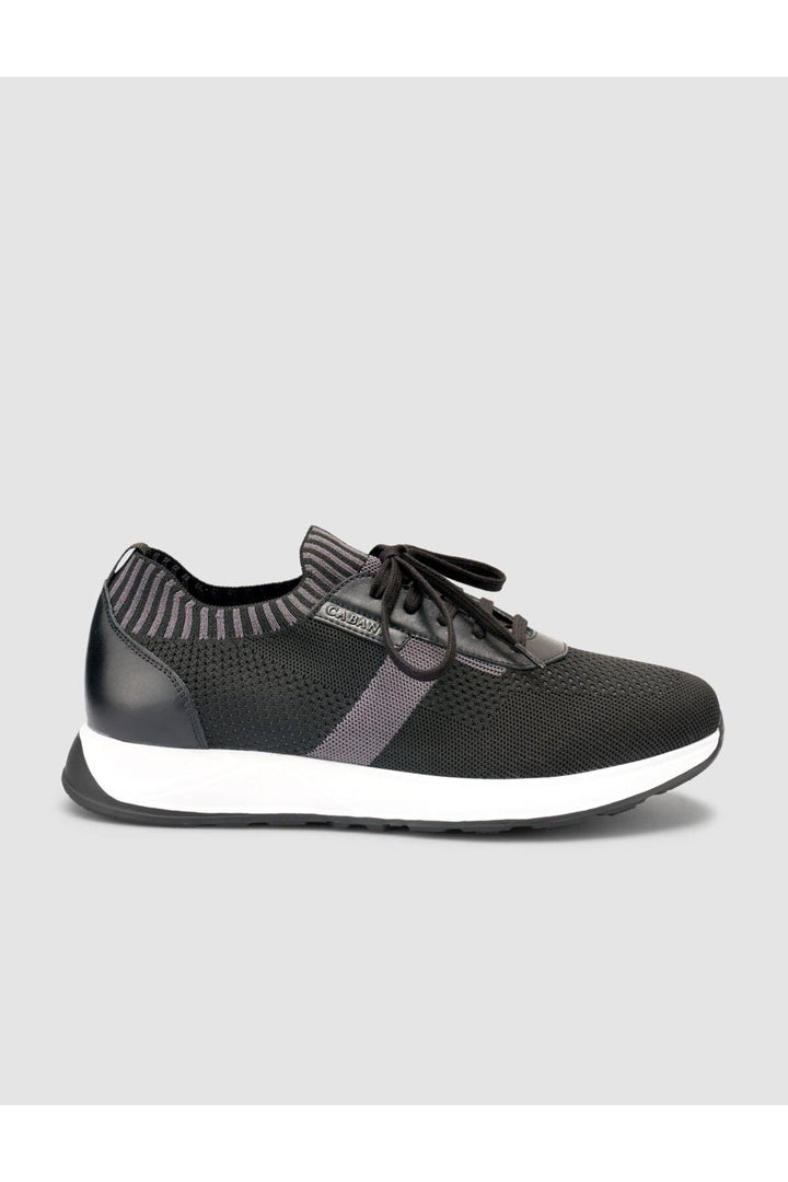 Cabani Shoes Chaussures de sport pour hommes Padova en tricot noir - Noir