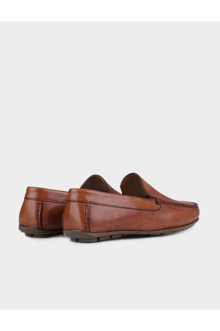 Cabani Shoes Chaussures Loafer pour hommes en cuir véritable couleur tabac - Tabac