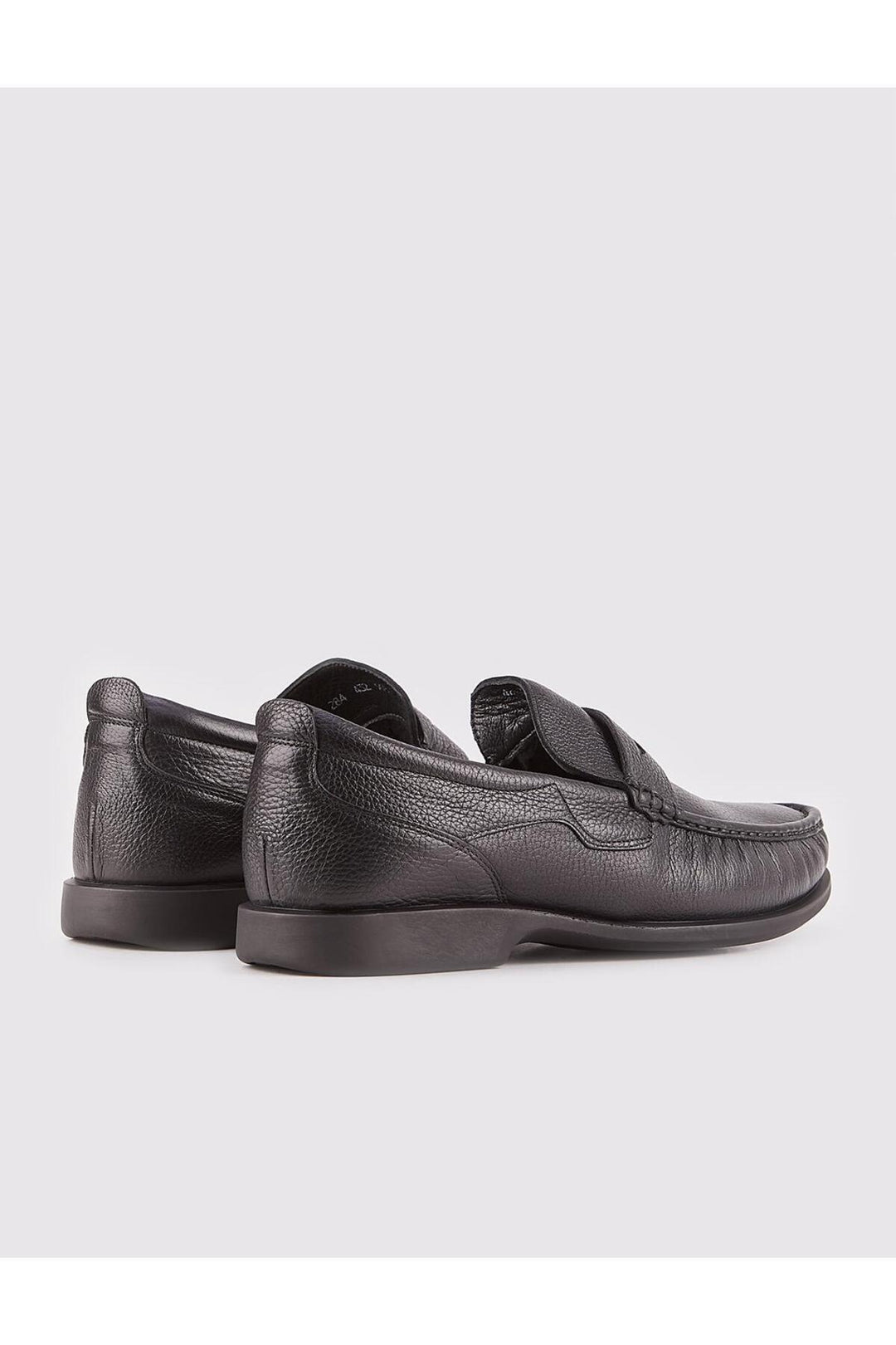 Cabani Shoes Chaussures décontractées pour hommes en cuir véritable avec semelle en caoutchouc, noires et fourrées. - Multicolore