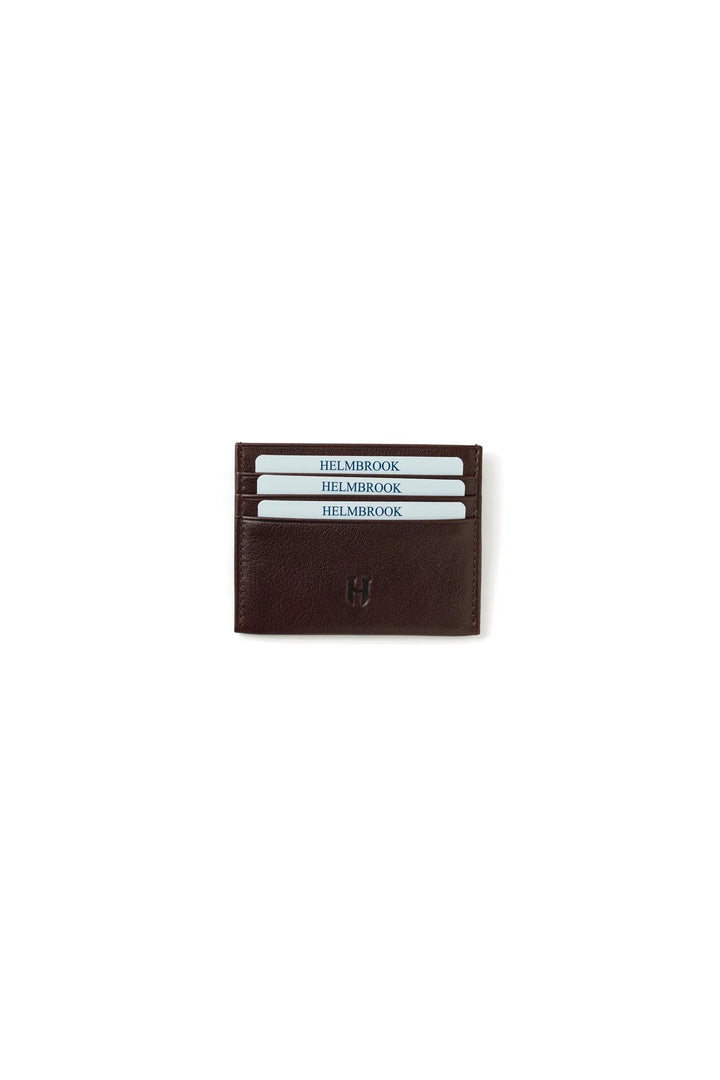 Helmbrook Porte-cartes en cuir véritable pour homme Slim Design RFID Protégé Barry Coffee