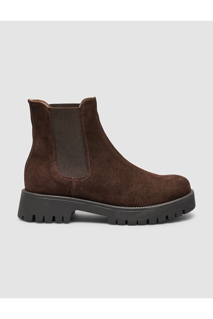 Cabani Shoes Bottines quotidiennes pour femmes en cuir suédé marron 100% - Multicolore