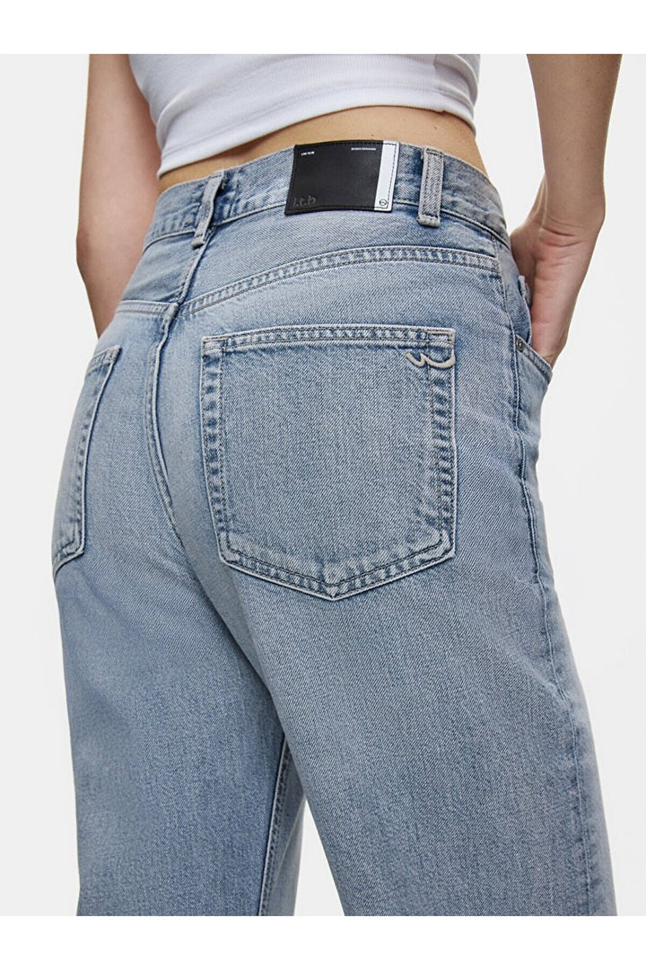 LTB Pantalon en jean coupe droite à taille haute Vanetta
