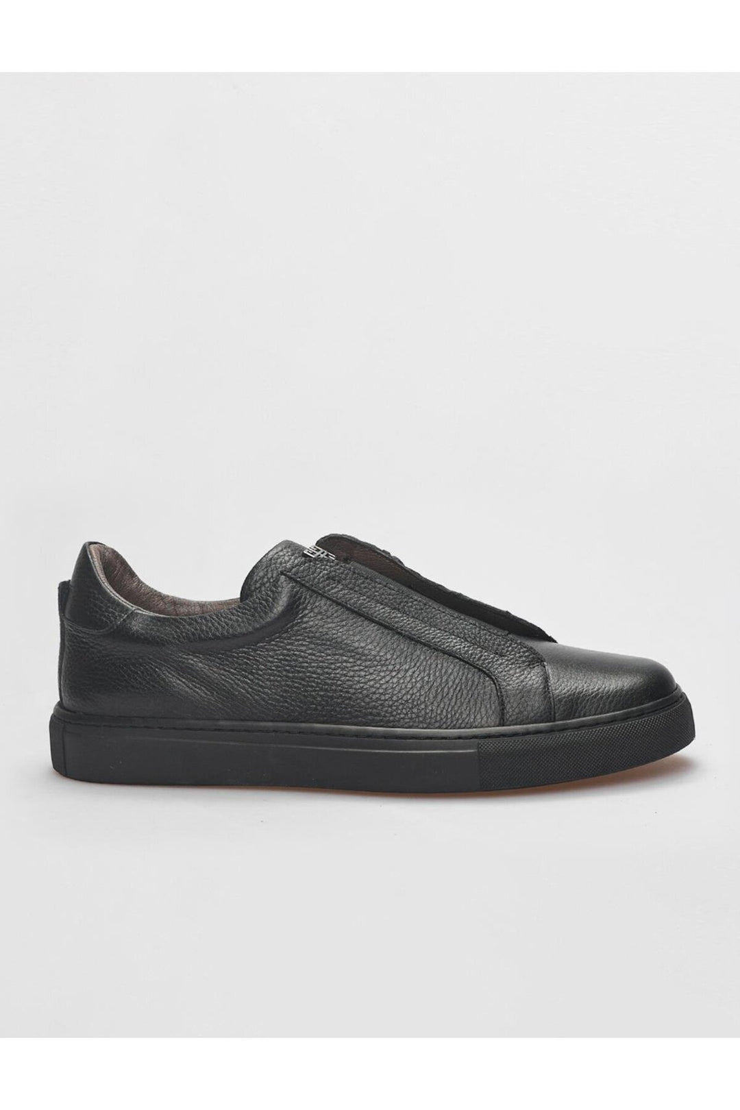 Cabani Shoes Chaussures de sport pour hommes en cuir véritable noir à lacets. - Noir