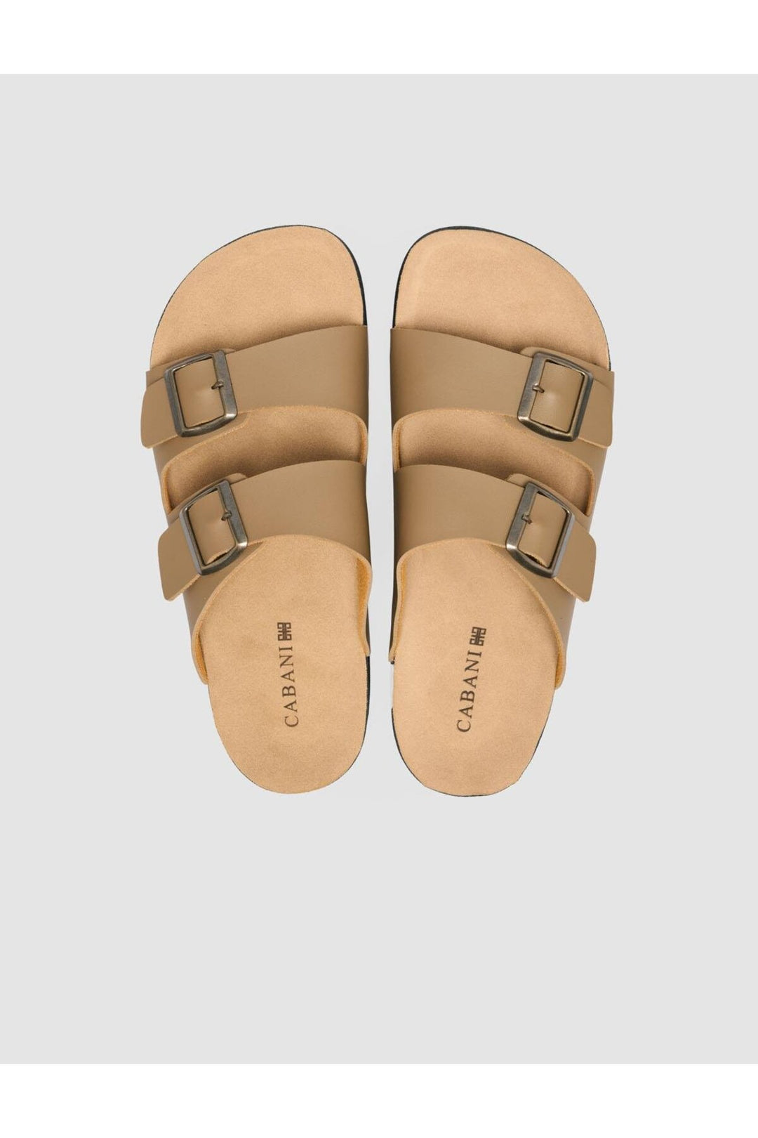 Cabani Shoes Sandale pour homme en vison avec détail de boucle - Vison