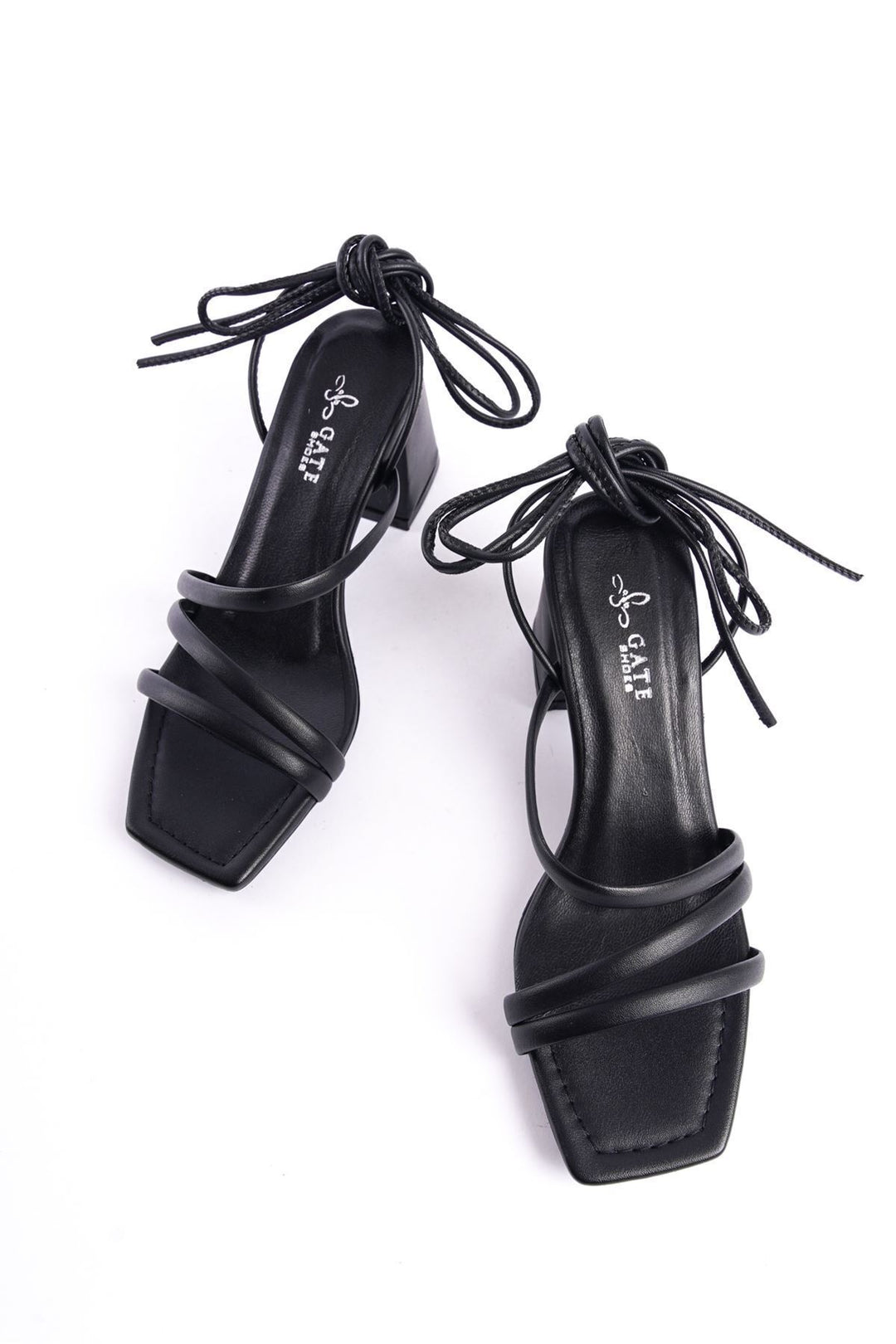 Wavelys Sandales ou tongs à lanières amovibles, doublure en cuir véritable, sandales pour femmes - Noir