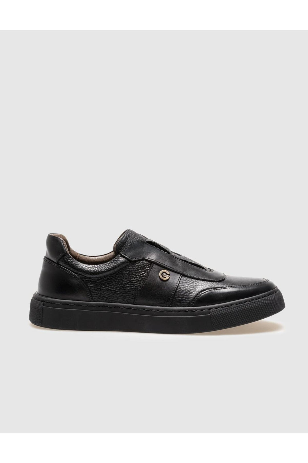Cabani Shoes Chaussures de sport pour hommes en cuir véritable noir - Noir