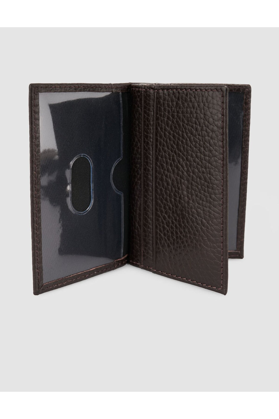 Cabani Shoes Porte-monnaie vertical en cuir véritable Kahve Floter (avec compartiment pour cartes) - Marron