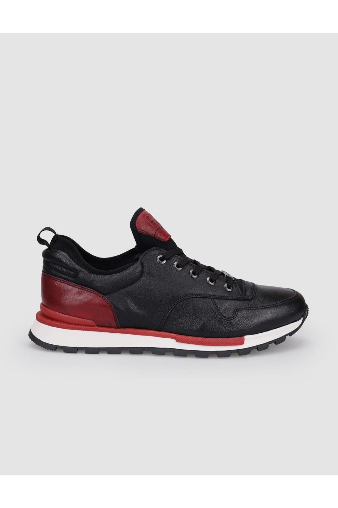 Cabani Shoes %100 Cuir Véritable Noir - Gris