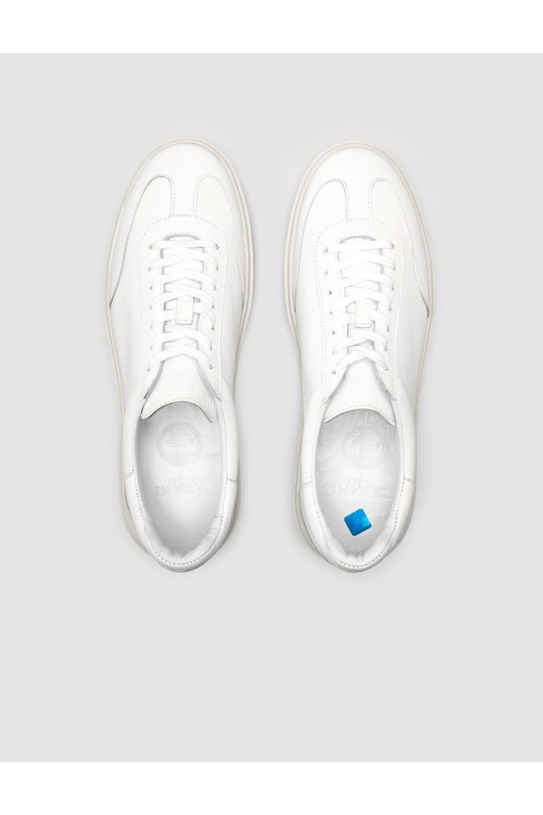 Cabani Shoes %100 Cuir véritable Baskets blanches pour hommes - Blanc