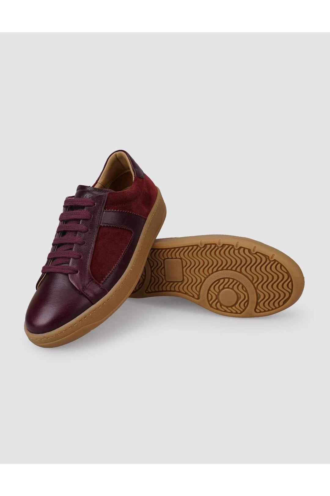 Cabani Shoes %100 Cuir Suédé Authentique Botteau Femme Bordeaux - Multicolore