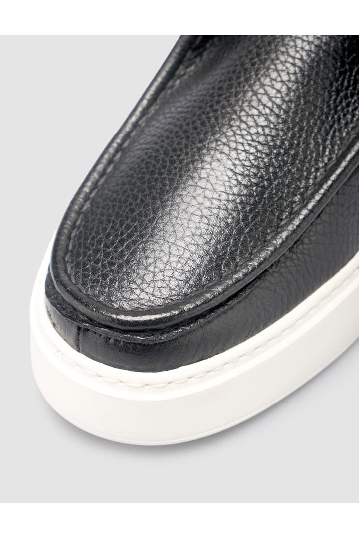 Cabani Shoes Chaussures de ville pour hommes en cuir véritable noir 100% - Noir
