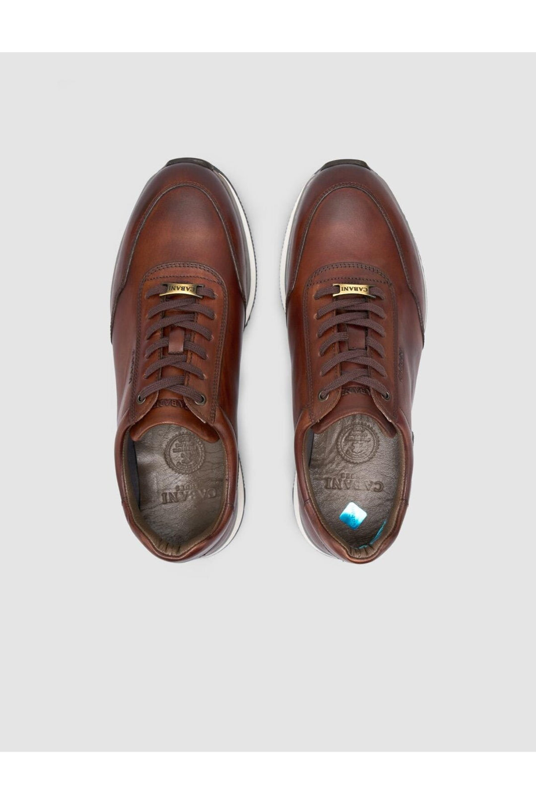 Cabani Shoes %100 Cuir Véritable Chaussures de Sport pour Hommes à Lacets Marron - Marron