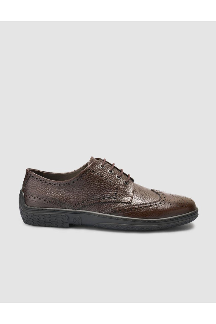 Cabani Shoes Chaussures de ville pour hommes en cuir véritable marron 100% - Marron