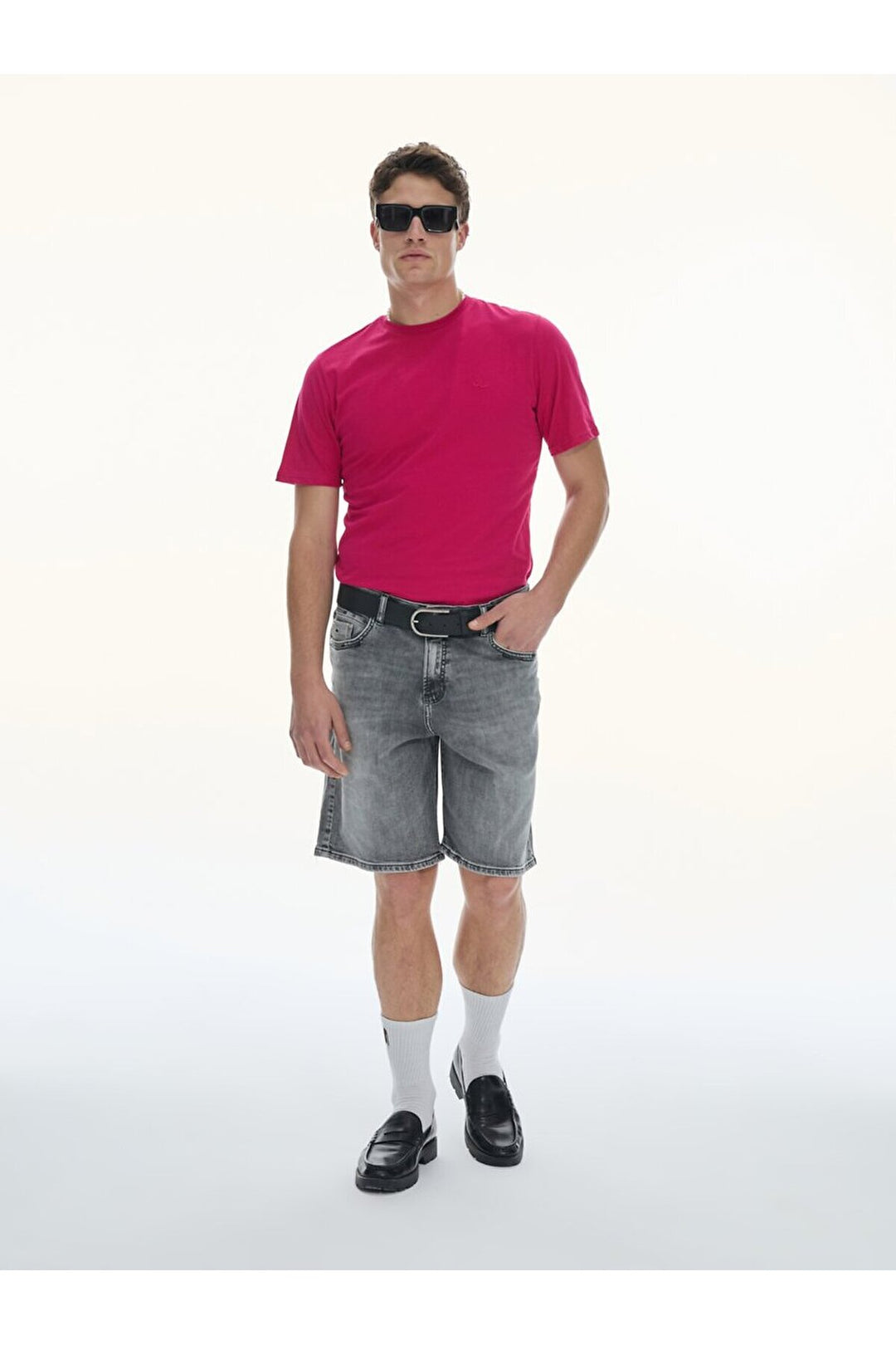 LTB T-shirt violet classique à manches courtes Zero Collar Pressure