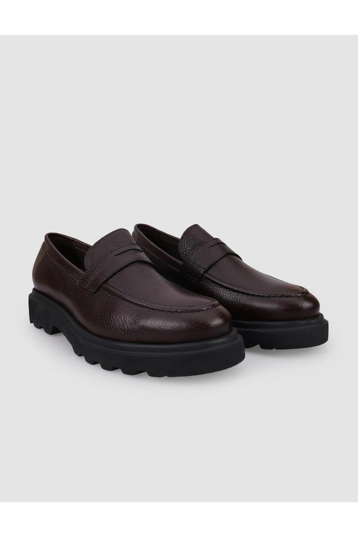 Cabani Shoes Chaussures de ville pour hommes en cuir véritable marron 100% - Multicolore