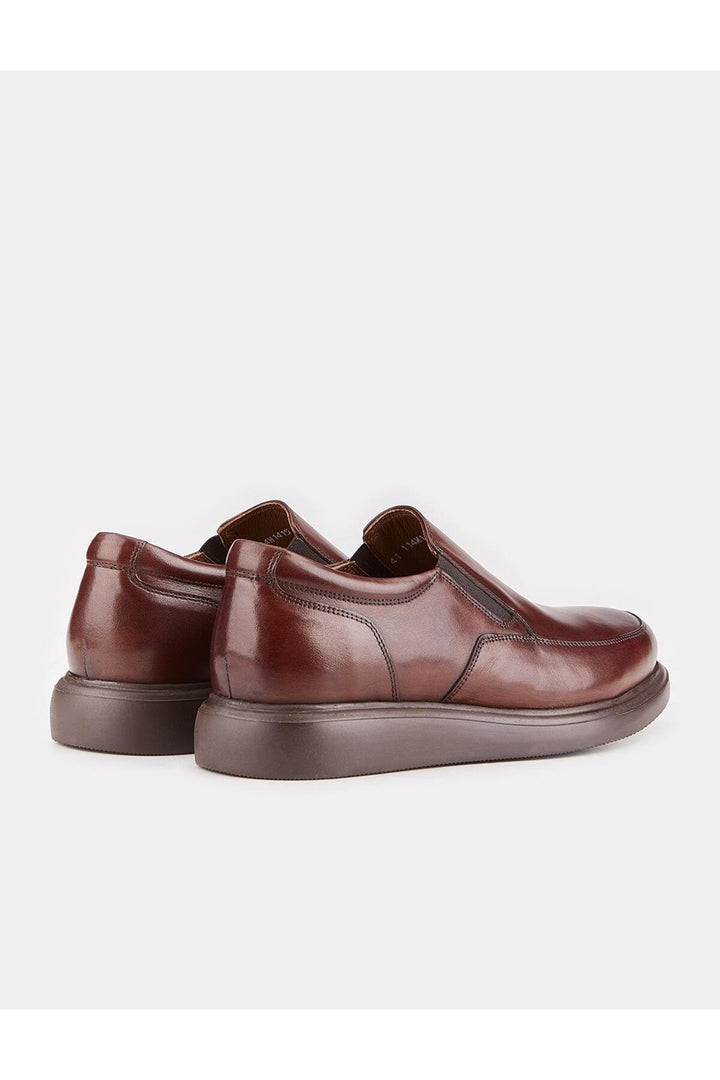 Cabani Shoes Chaussures décontractées en cuir véritable marron pour homme - Marron