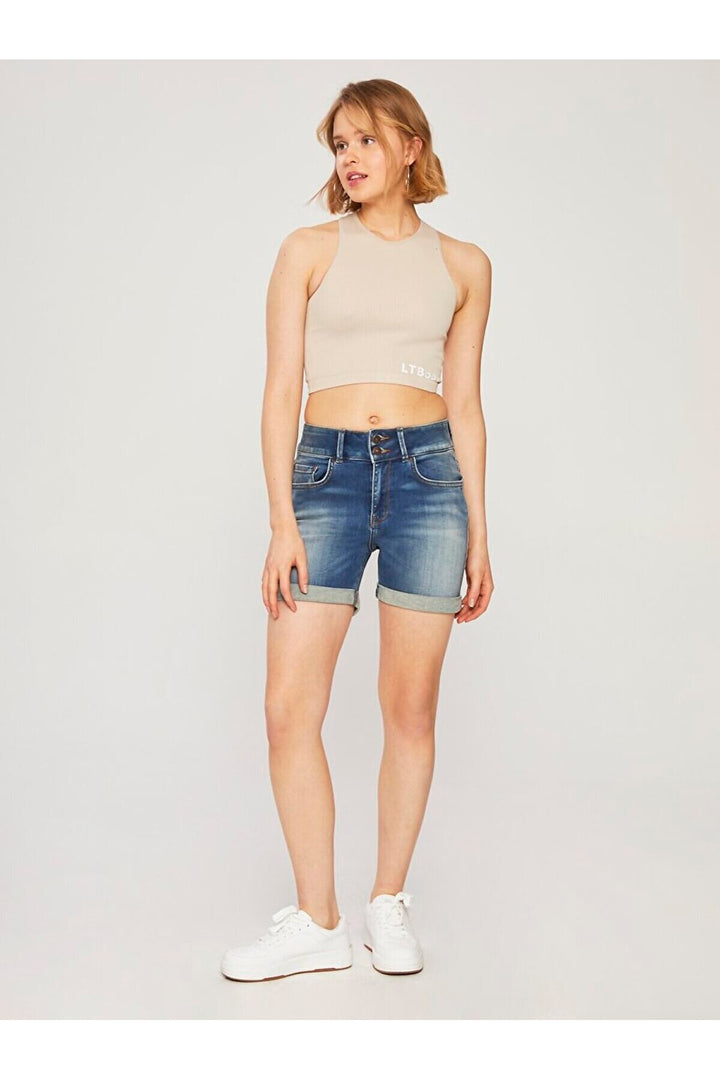 LTB Becky X Short en Jean Taille Moyenne - karişik_