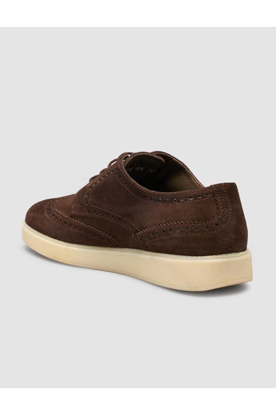 Cabani Shoes Chaussures de ville pour hommes en cuir suédé véritable 100 % marron - Multicolore