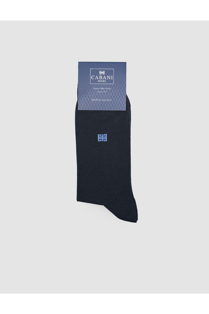 Cabani Shoes Chaussettes pour hommes premium Bleu marine - Bleu marine