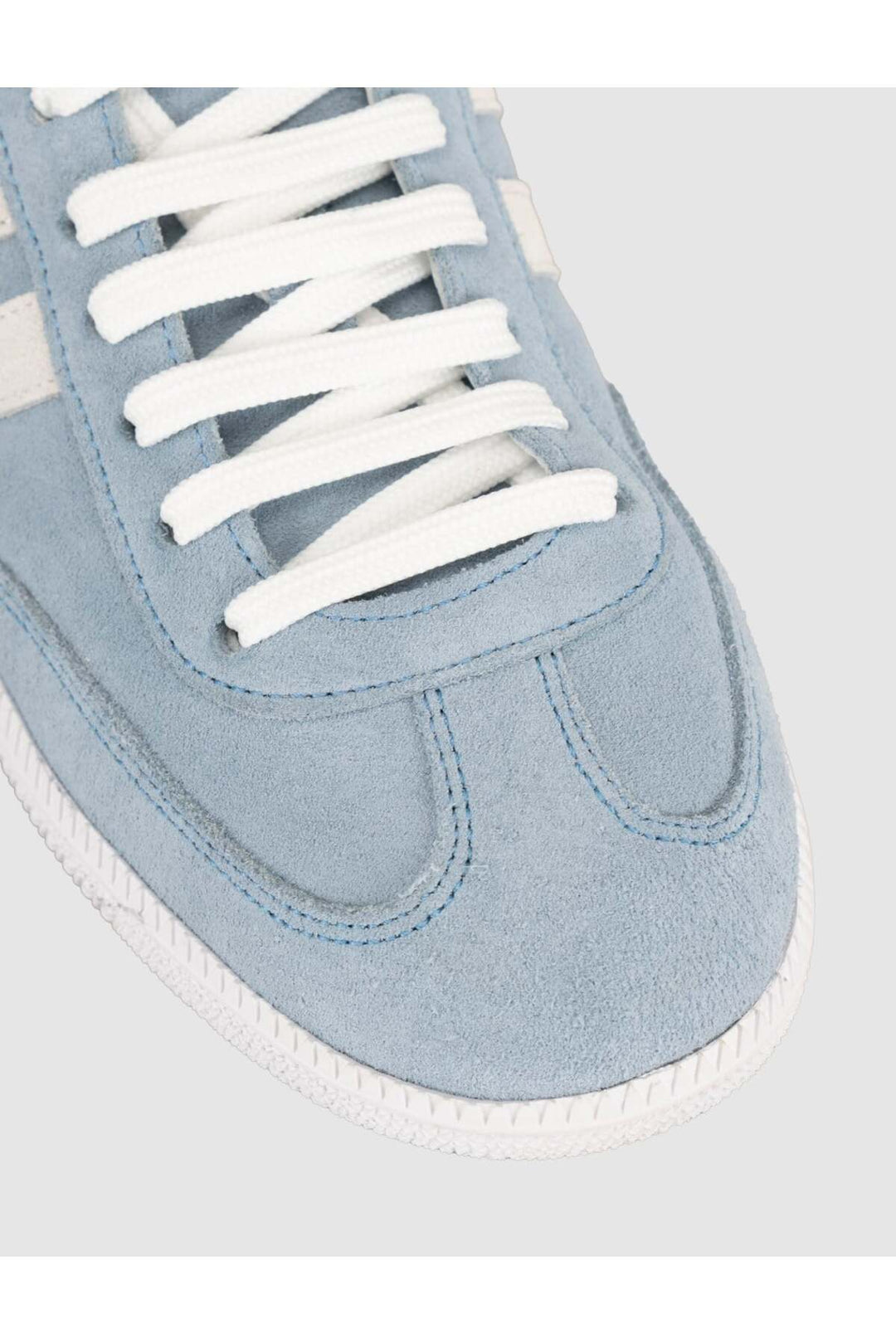 Cabani Shoes Baskets femme en cuir suédé bleu clair - Bleu clair
