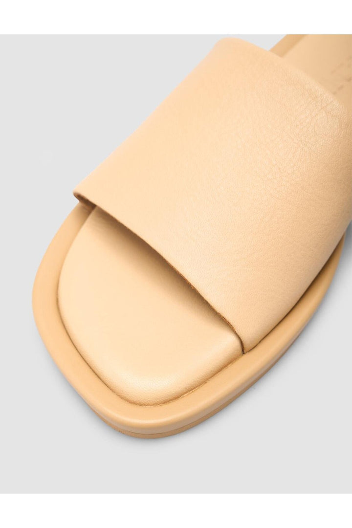 Cabani Shoes %100 Cuir véritable Chaussons femme Beige - Multicolore