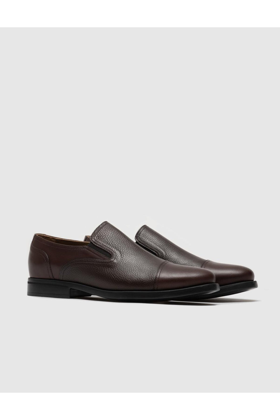 Cabani Shoes Chaussures pour hommes classiques en cuir véritable marron avec semelle Eva. - Marron