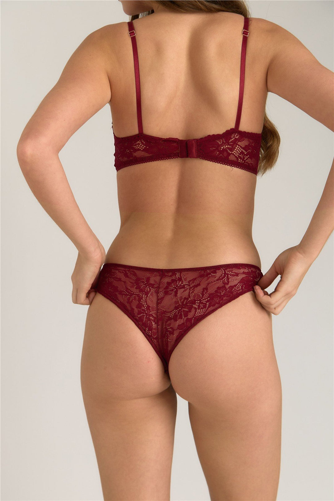 Lovely Things Petite culotte en dentelle DOROTHY - Bordeaux