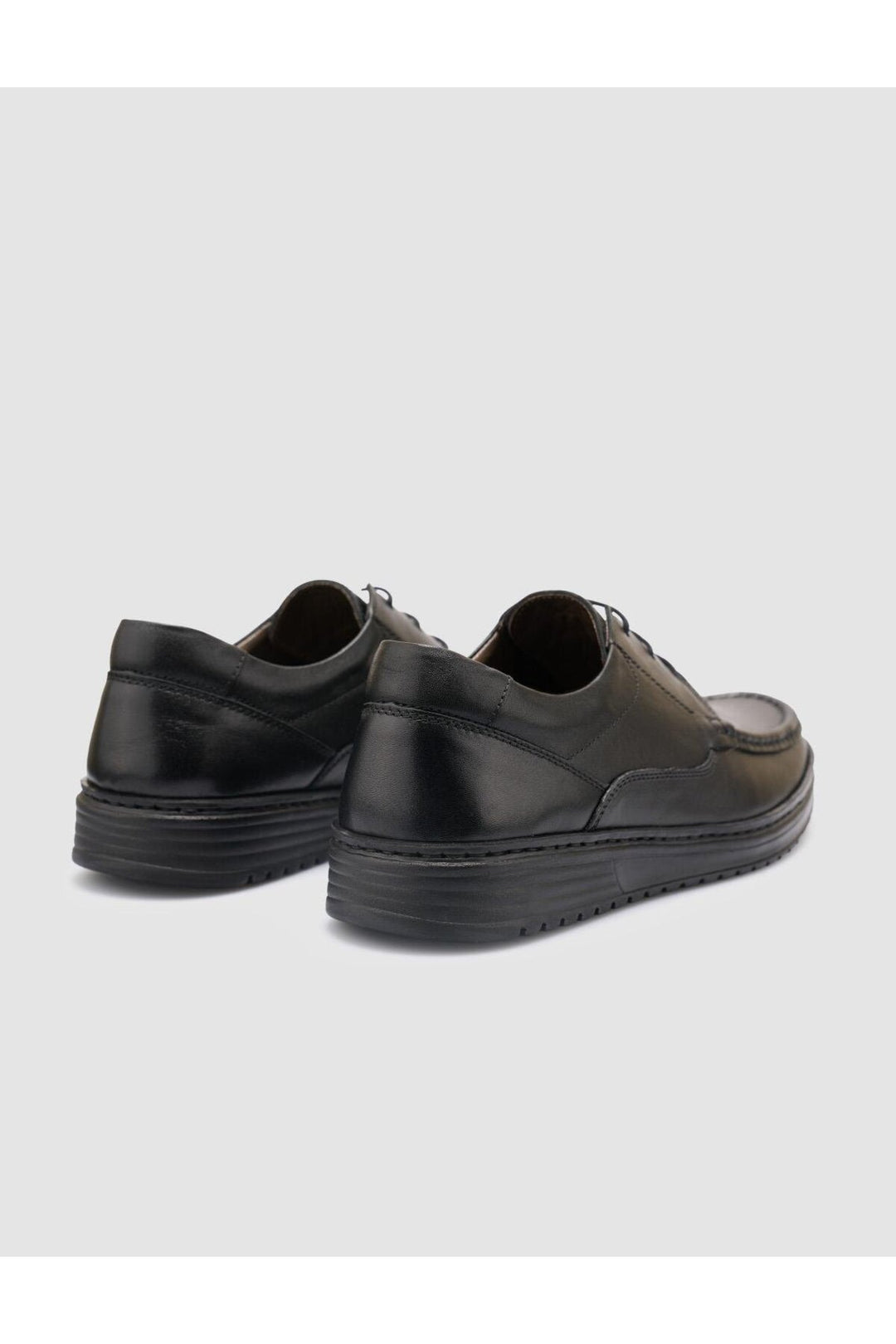 Cabani Shoes Chaussures de ville pour hommes en cuir véritable noir à lacets 100% - Multicolore