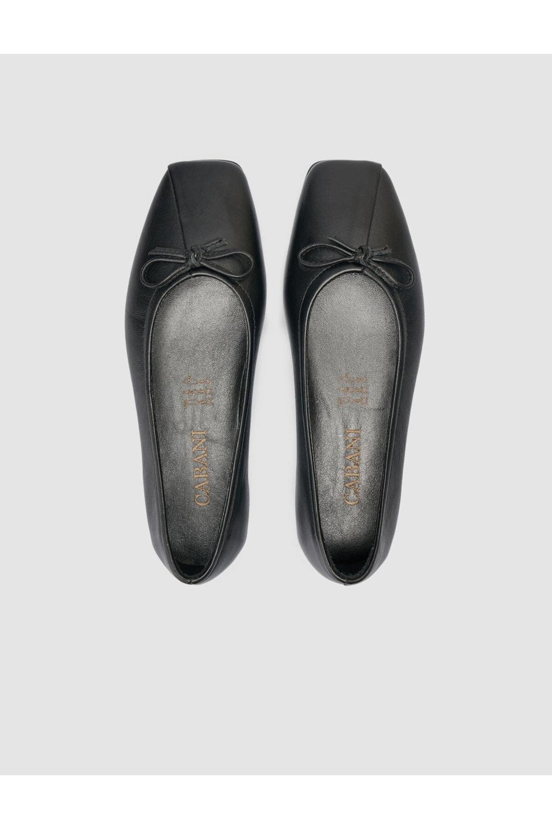 Cabani Shoes %100 Cuir Véritable Ballerines Noires pour Femmes - Multicolore