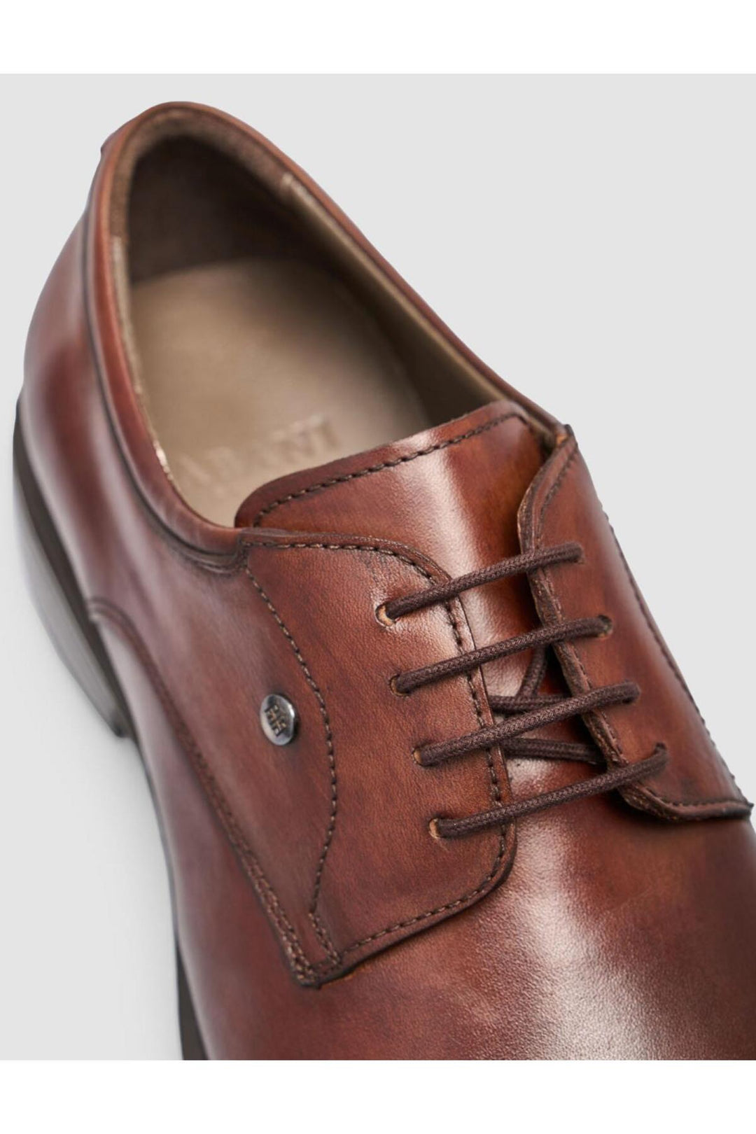 Cabani Shoes Chaussures classiques pour hommes en cuir véritable 100% marron à bout ovale - Marron