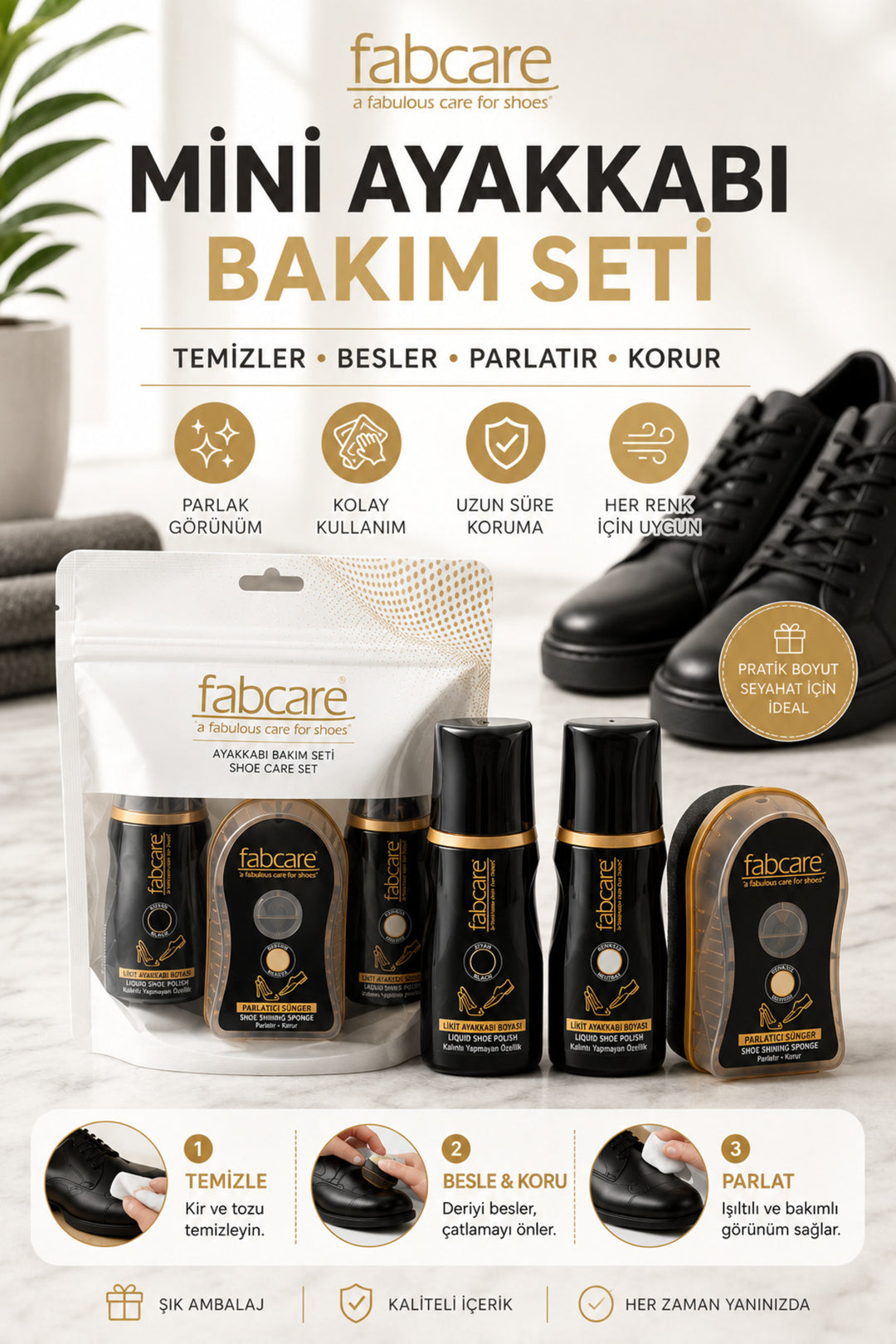 Cabani Shoes Mini Kit d'Entretien pour Chaussures Mixte