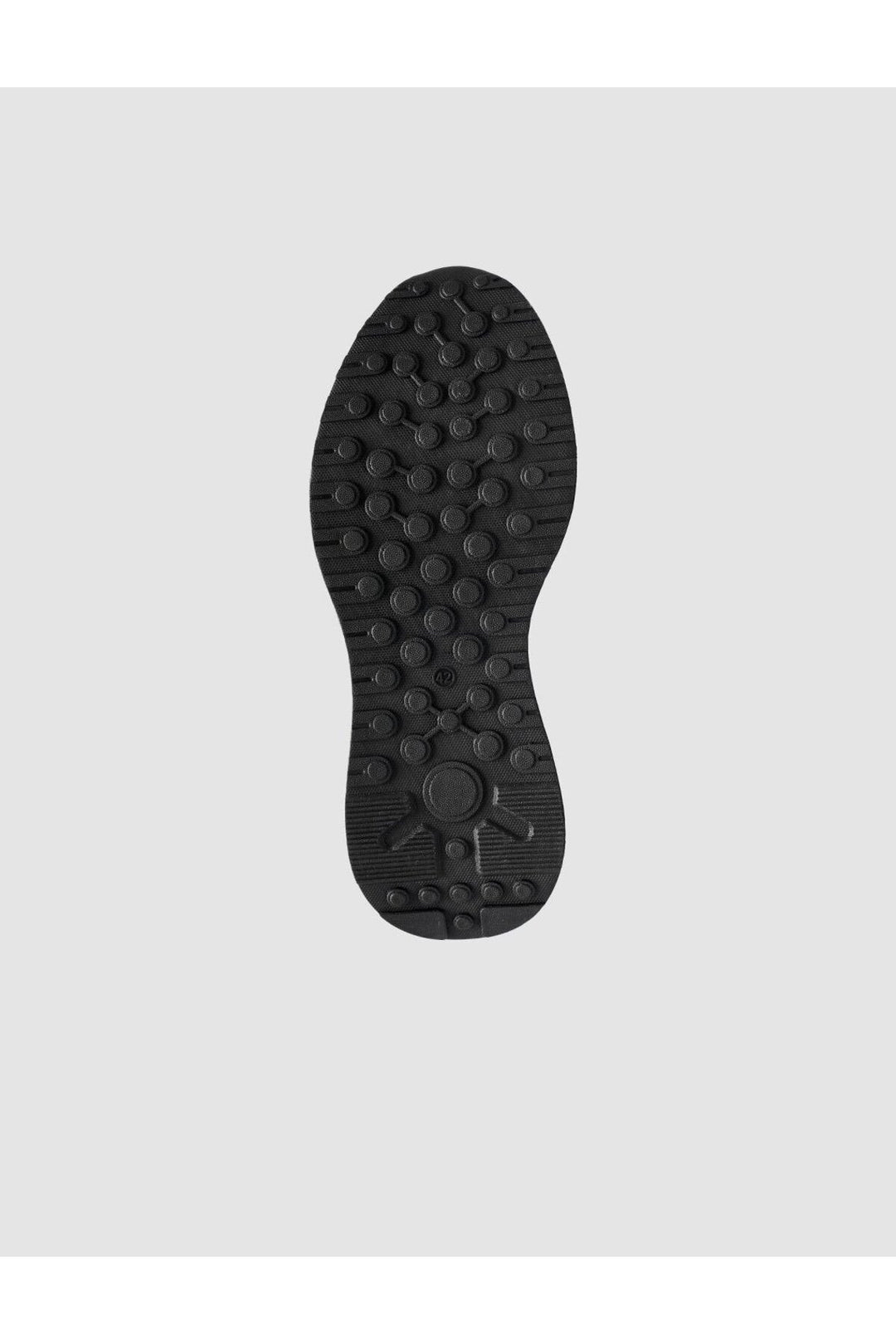 Cabani Shoes Chaussures de sport pour hommes noires avec détails de couture - Noir