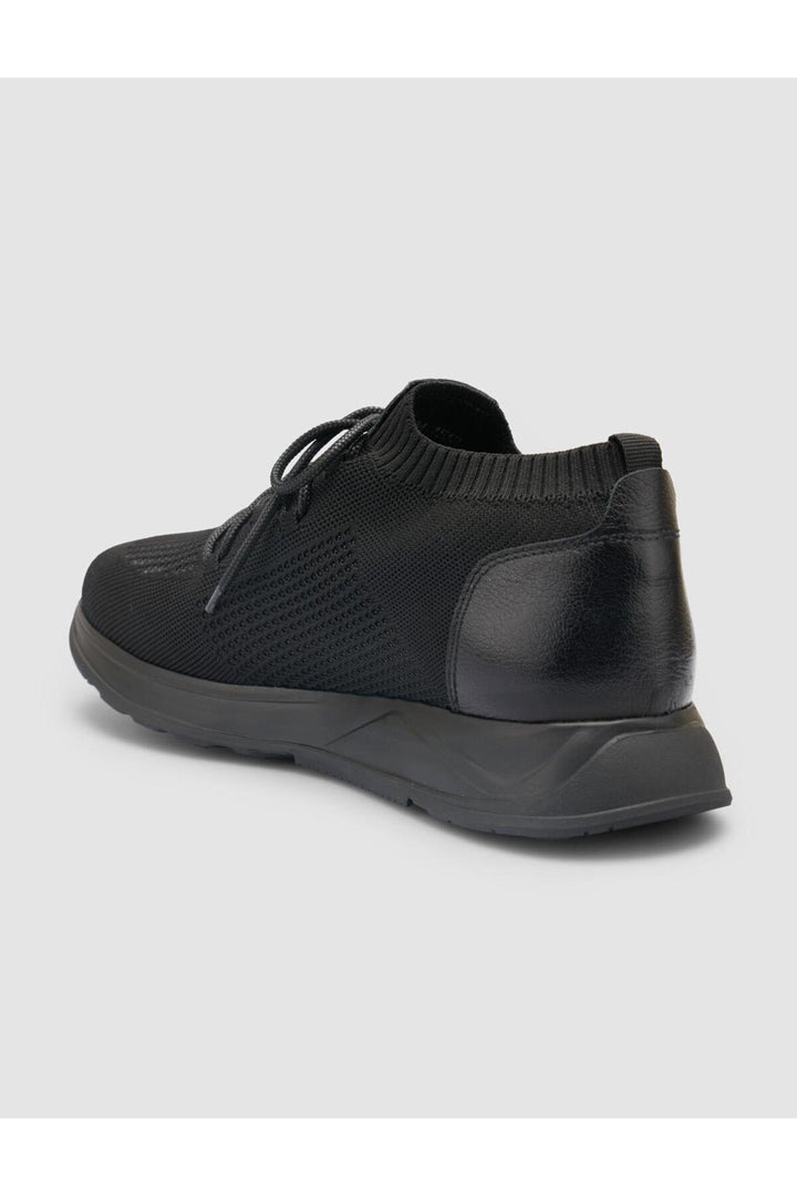Cabani Shoes Chaussures de sport Napoli pour homme en tricot noir - Noir