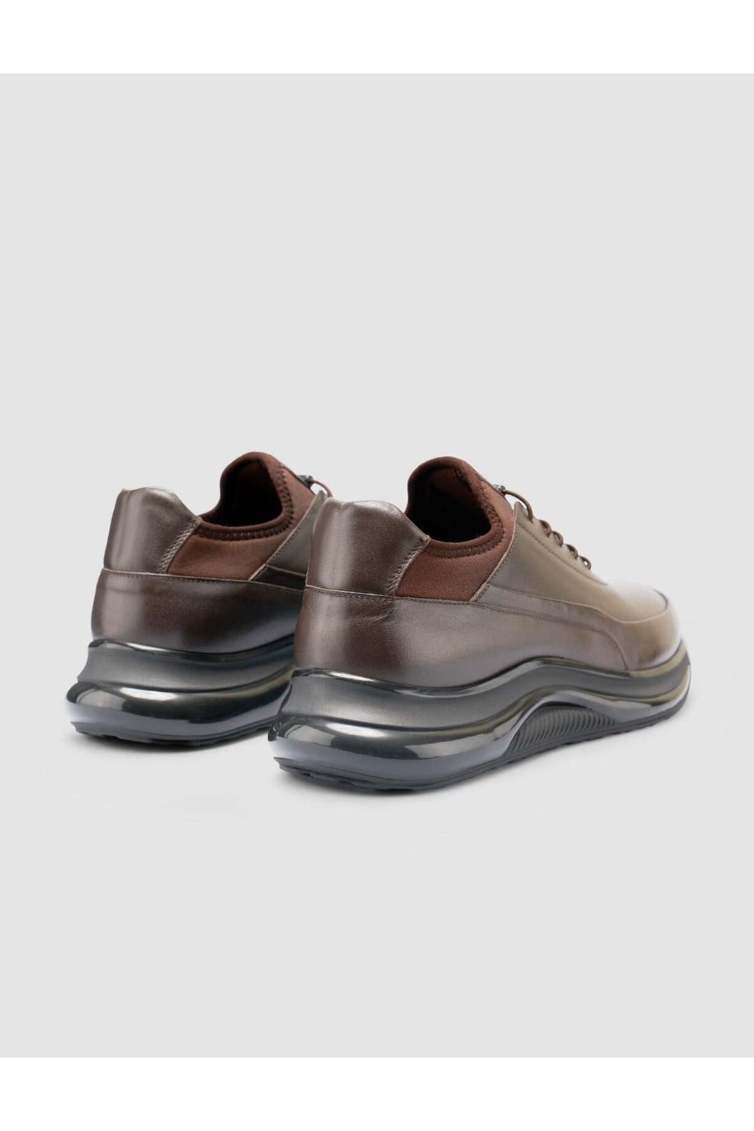 Cabani Shoes Chaussures de ville pour hommes en cuir véritable 100 % marron à lacets - Marron