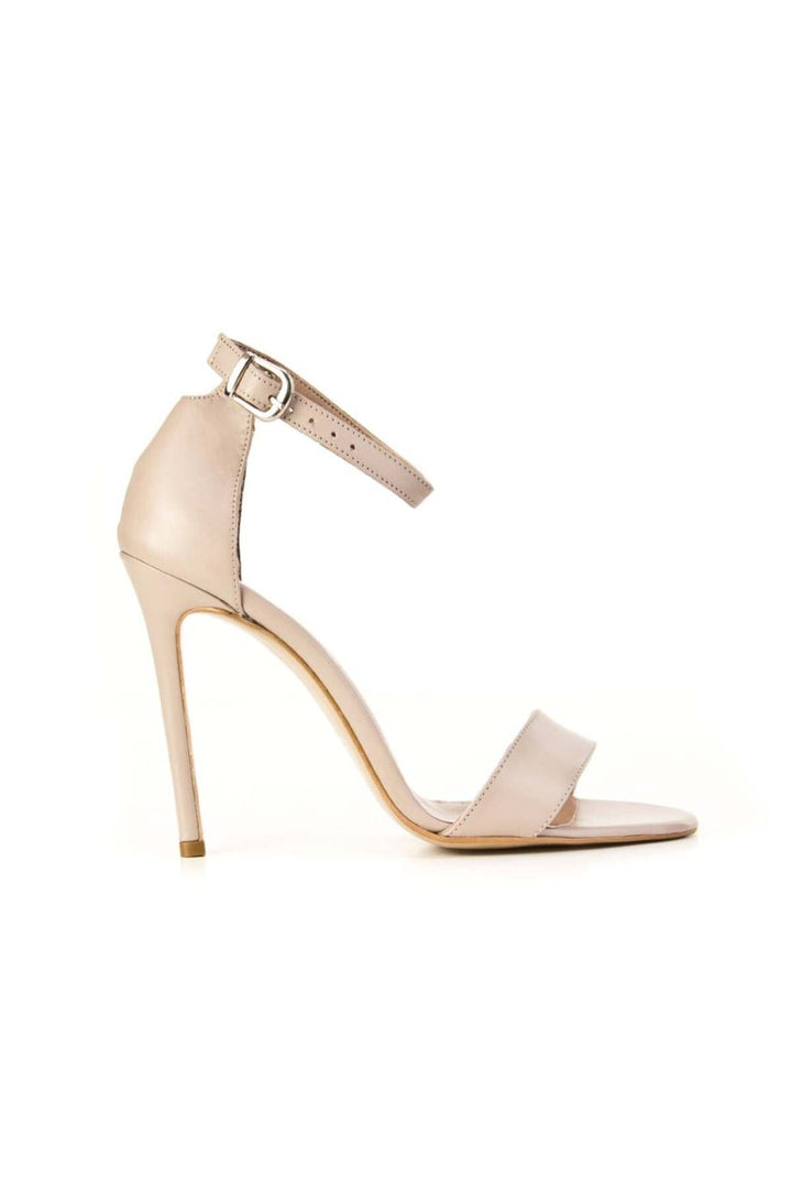 Cabani Shoes Chaussures à talons fins en cuir véritable vison pour femmes - Marron
