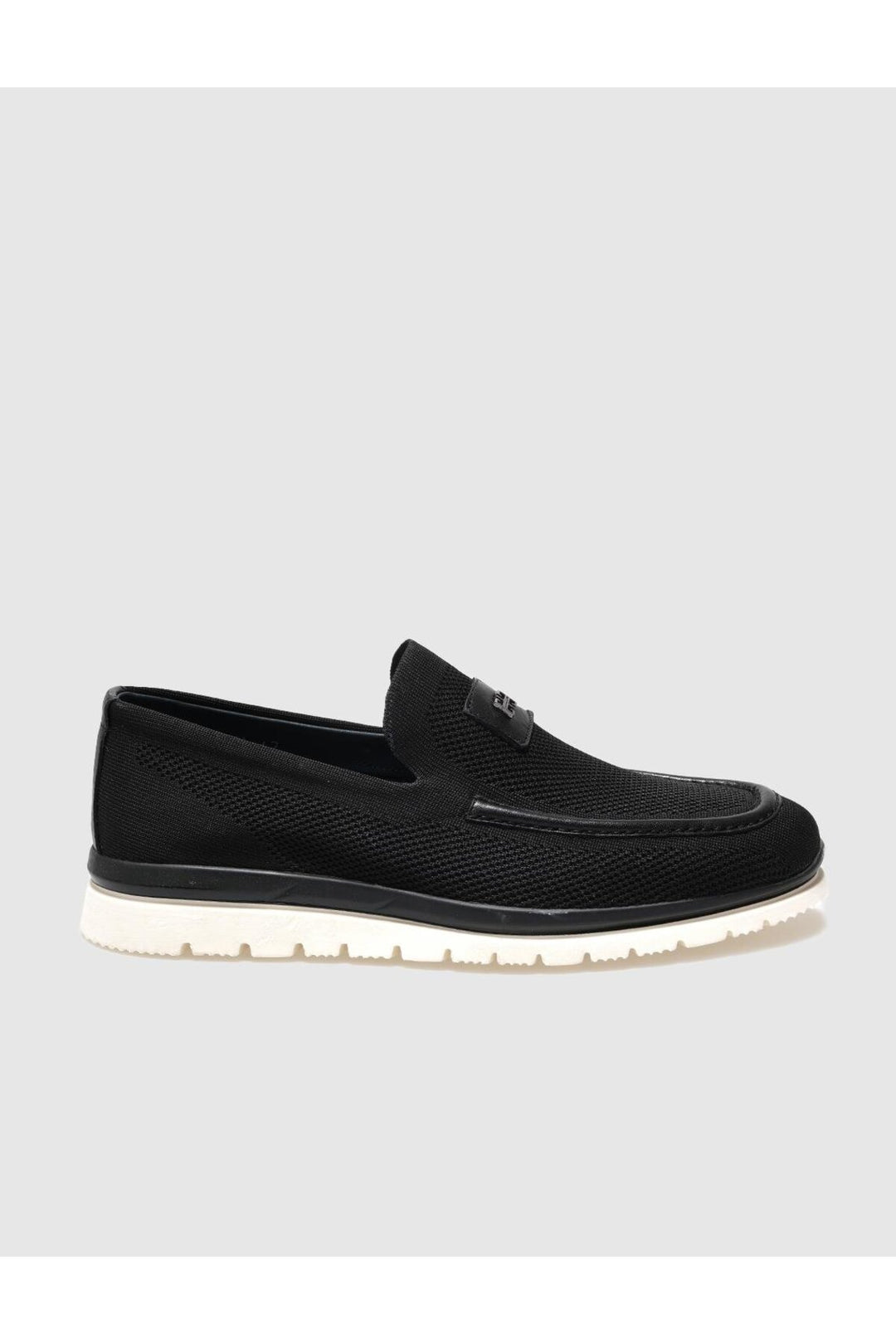 Cabani Shoes Chaussures de ville pour hommes en tricot noir - Multicolore