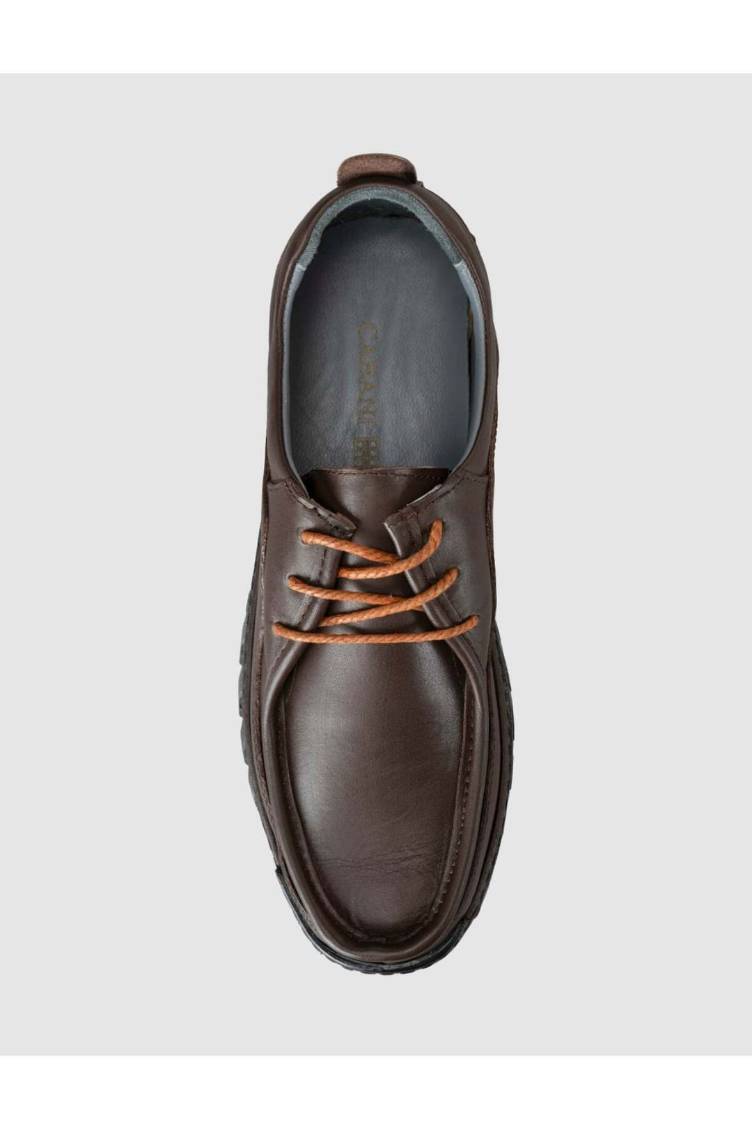 Cabani Shoes Chaussures de confort pour hommes en cuir véritable marron. - Marron