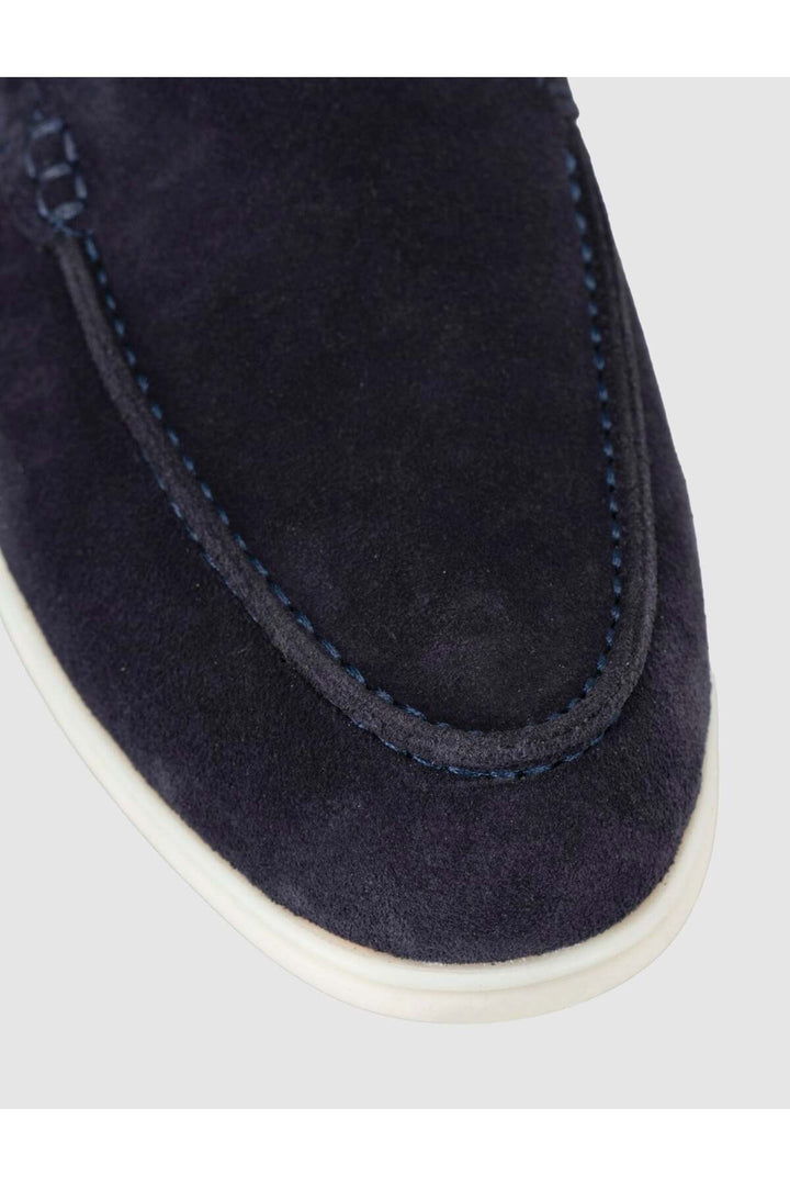 Cabani Shoes Mocassins en daim bleu marine pour homme - Bleu marine