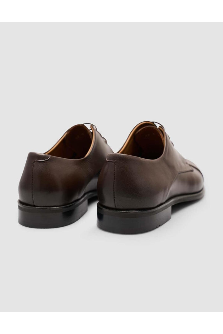 Cabani Shoes Chaussures classiques pour hommes en cuir véritable 100% marron - Marron