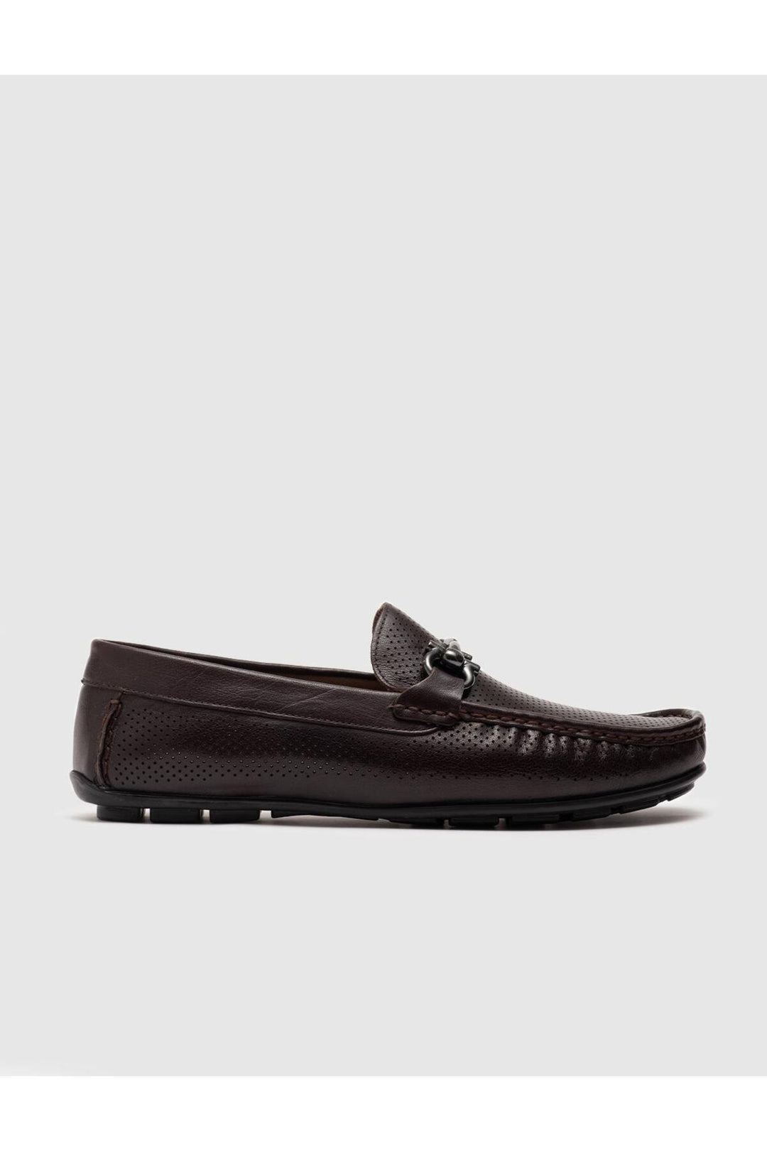 Cabani Shoes Mocassins pour hommes en cuir véritable marron - Marron
