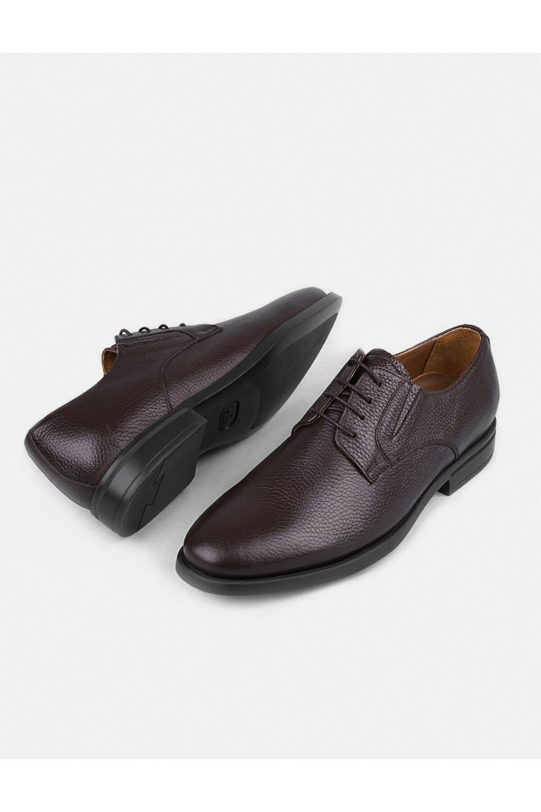 Cabani Shoes Chaussures décontractées pour hommes en cuir véritable, semelle Eva, marron. - Marron