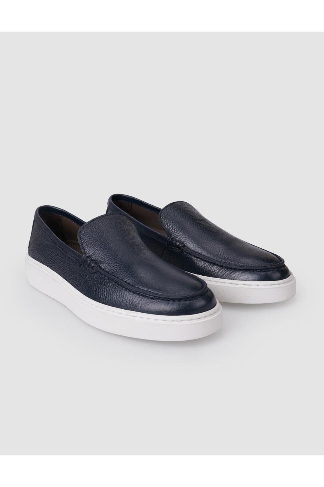Cabani Shoes %100 Cuir véritable Chaussures Loafers pour hommes Bleu marine - Bleu marine