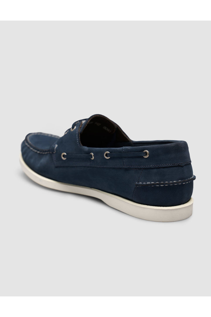 Cabani Shoes Bleu marine Chaussures Loafer en Cuir Véritable à Lacets - Multicolore