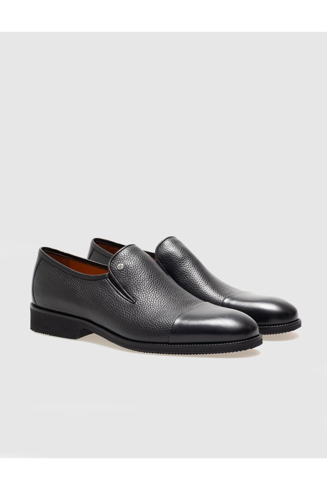 Cabani Shoes Chaussures classiques pour hommes en cuir véritable noires - Multicolore