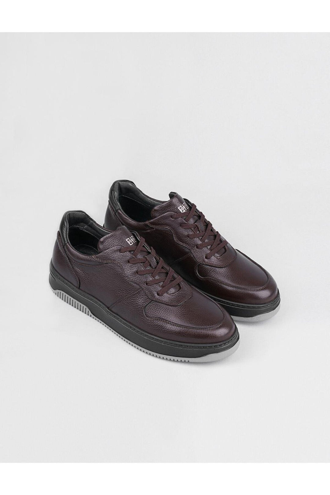 Cabani Shoes Berlin Chaussures de sport en cuir véritable marron pour homme avec lacets - Marron